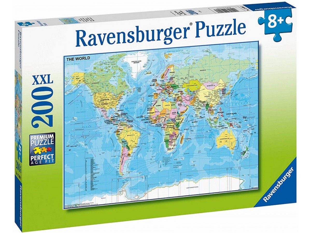 Map of the World Pussel 200 bitar Map of the World Pussel 200 bitar
